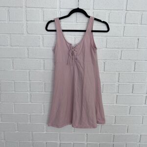 Aeropostale Dress Womens Medium Pink String Tie Closure